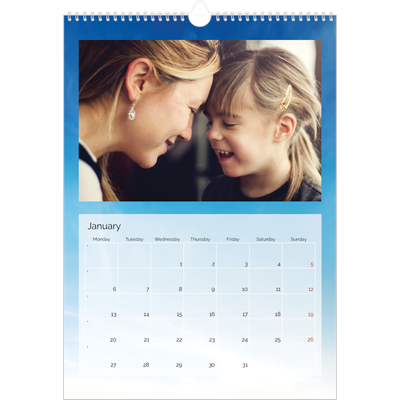 A3 photo calendars — Cloudscape [January]