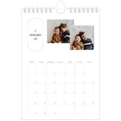 A5 Photo Calendar — Making plans [January]