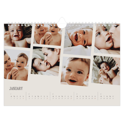 A4 Landscape Photo Calendar — Memories in motion [January]