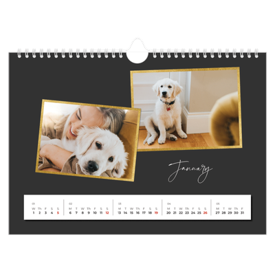 A4 Landscape Photo Calendar — So many memories [January]